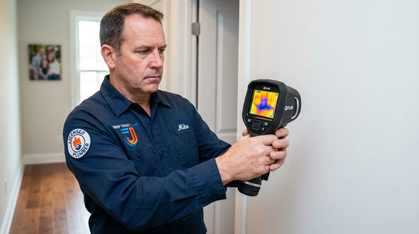 Thermal imaging leak detection by Johns Plumbing LLC in Tallulah